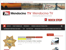 Tablet Screenshot of mendocinotv.com